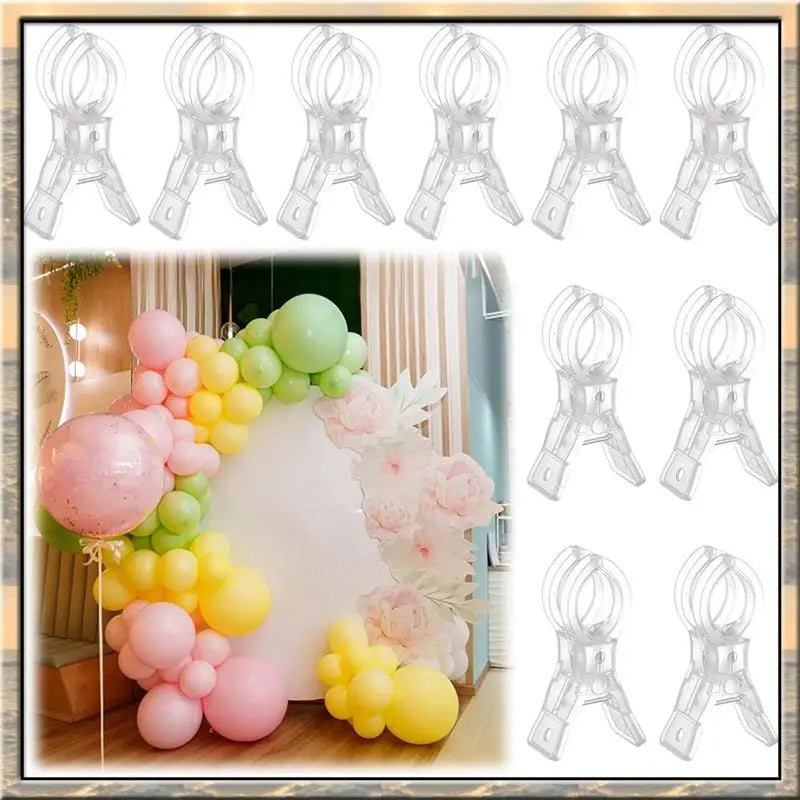 Transparente Springen zum Befestigen von Ballons in einem Bogenarrangement