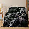 Ghost Face Horror Character Flannel Throw Blanket
