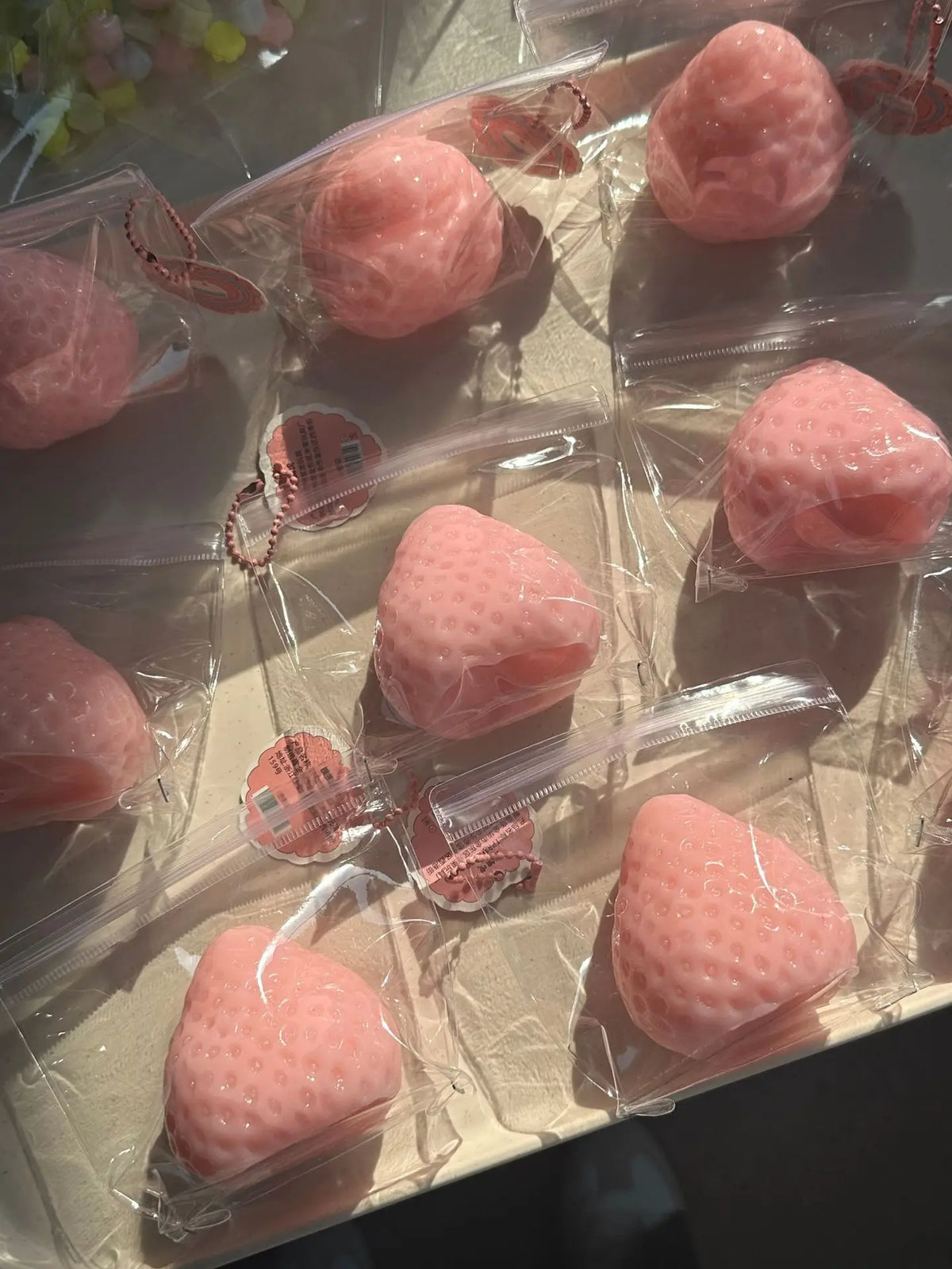 Juguete Anti-Estrés Squishy de Fresa Suave