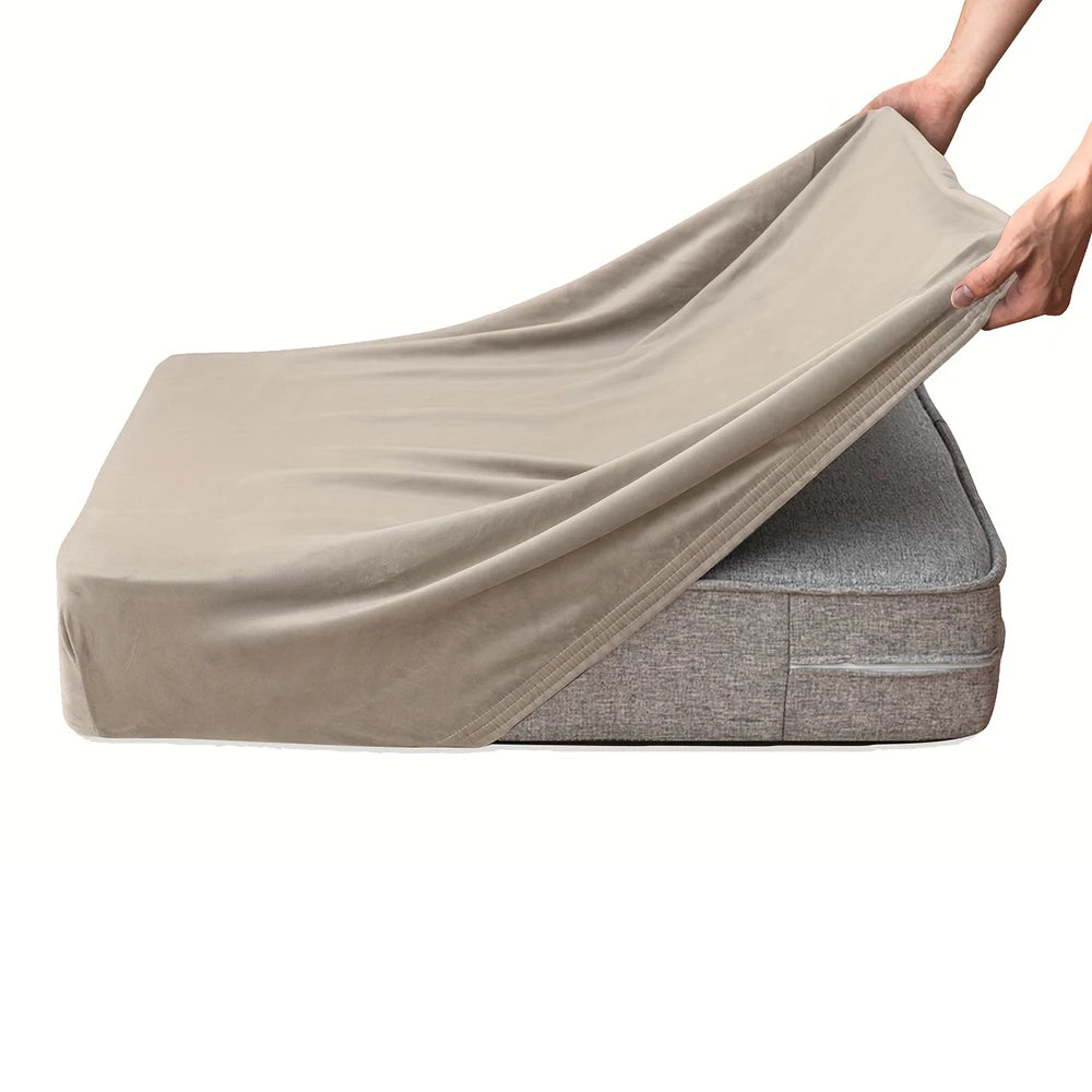 Stretchy Velvet Sofa Cushion Covers – Anti-Slip & Machine Washable