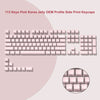 Crystal Clear Jelly Keycaps with Side-Printed Legends for Mechanical Keyboards