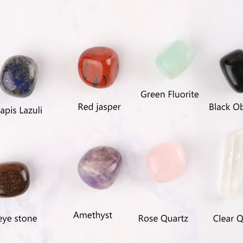Natural Crystal Gemstone Decor Set