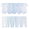 Baby Cotton Bodysuit and Pants Outfit Set (4-Piece)