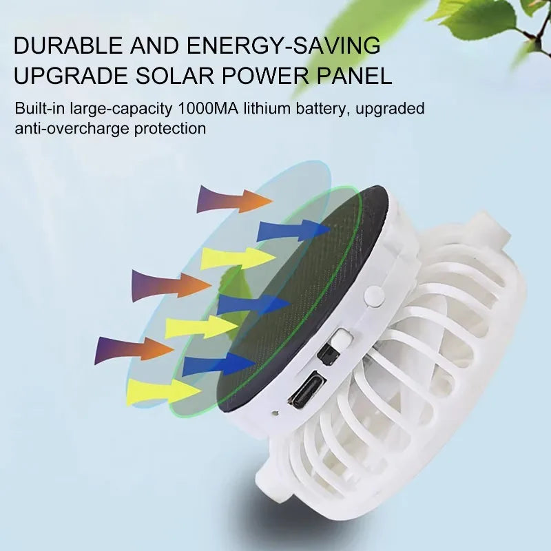 Solar-Powered Cooling Fan Baseball Cap