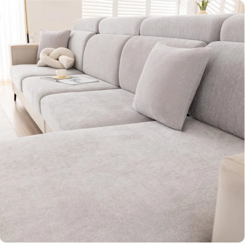 Universal Stretch Sofa Cover with Full Backrest and Headrest