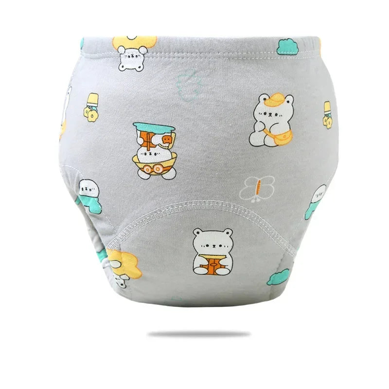 Reusable Cotton Potty Training Pants for Toddlers, Breathable & Waterproof