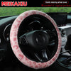 Leopard Print Faux Fur Steering Wheel Cover