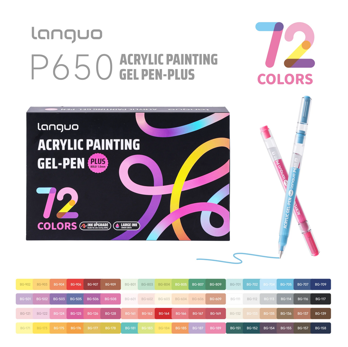Vibrant Gel Pen Set – Smooth Writing for Art, Notes & Journaling