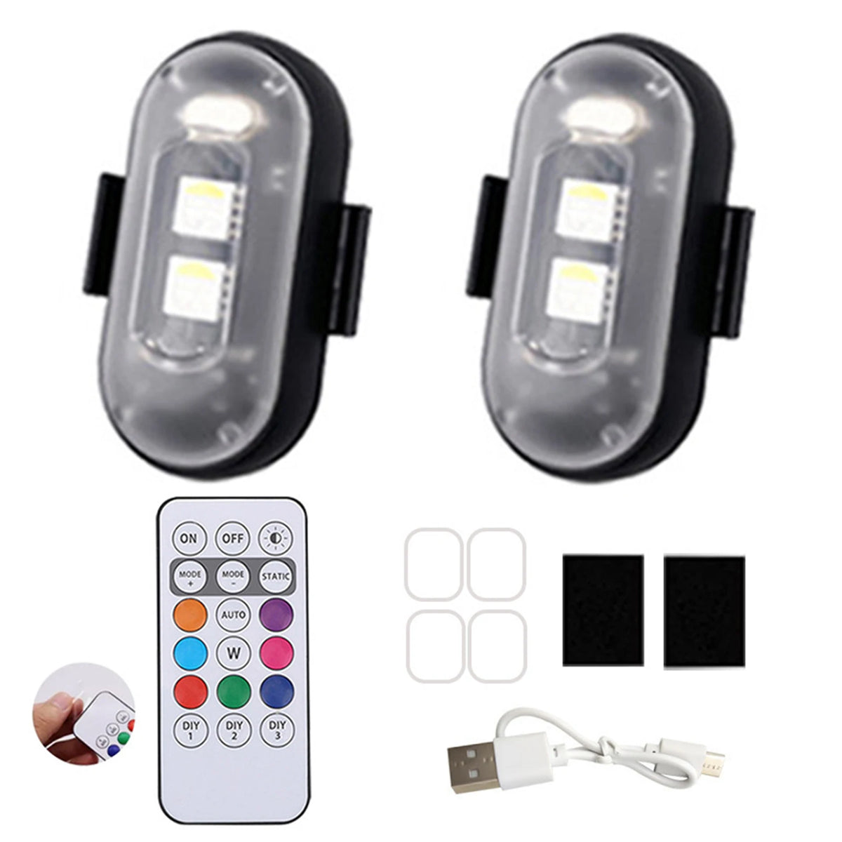 Wireless LED Strobe Lights with Remote Control