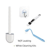 Silicone Toilet Brush with Wall-Mount Holder