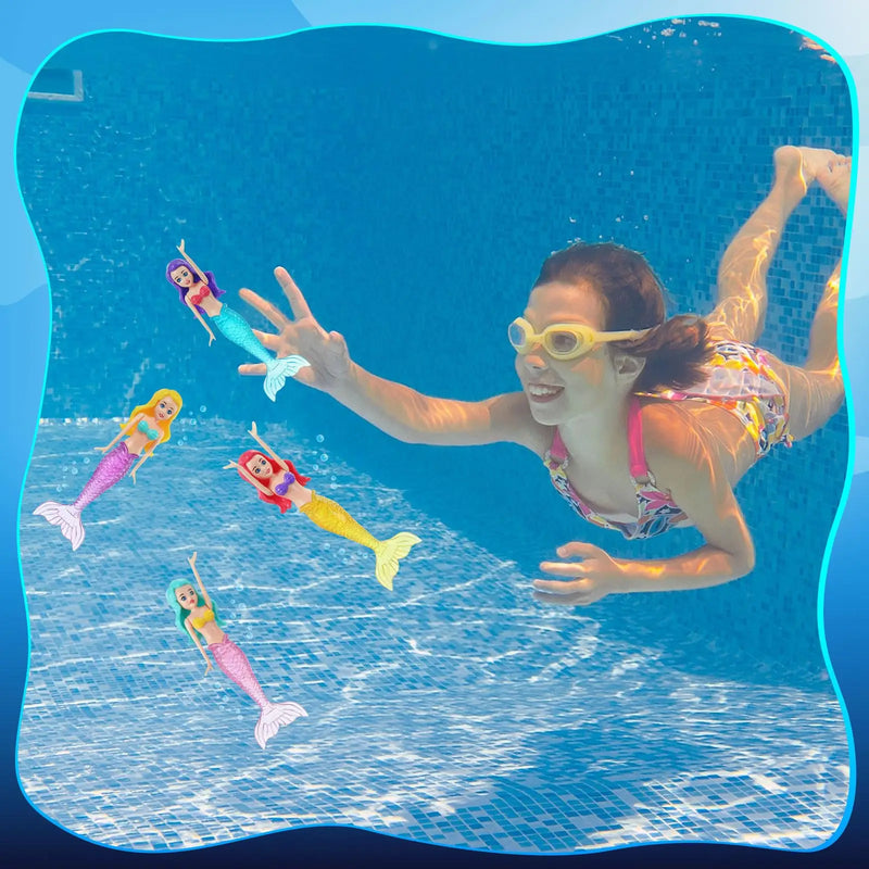 Colorful Mermaid Dive Toys for Kids and Adults