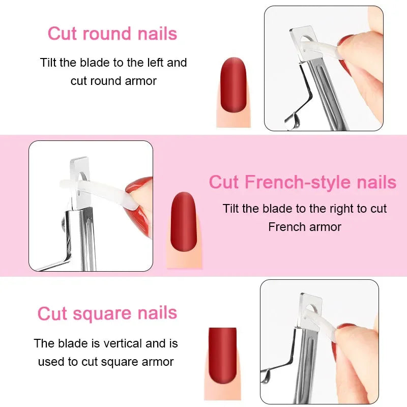Precision Stainless Steel False Nail Clipper