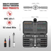 Gearless Ratchet Screwdriver Set with Magnetic S2 Steel Bits