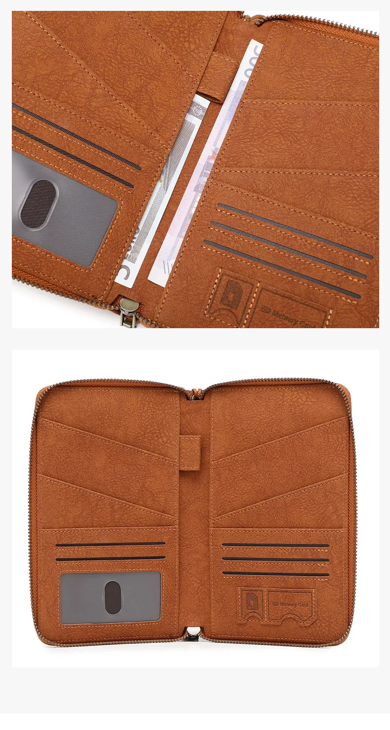 RFID Blocking Travel Passport Holder and Document Organizer