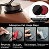Instructions for using an adsorption pad on non-smooth surfaces to prevent detachment.