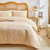 Quilted Plaid Coverlet Bedspread