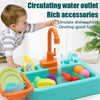 Interactive Play Kitchen Sink with Running Water Feature