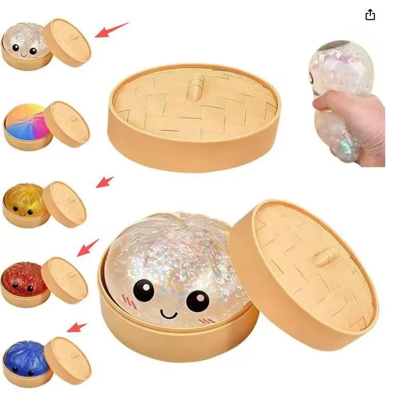 Glitter Dumpling Squishy Stress Relief Toy