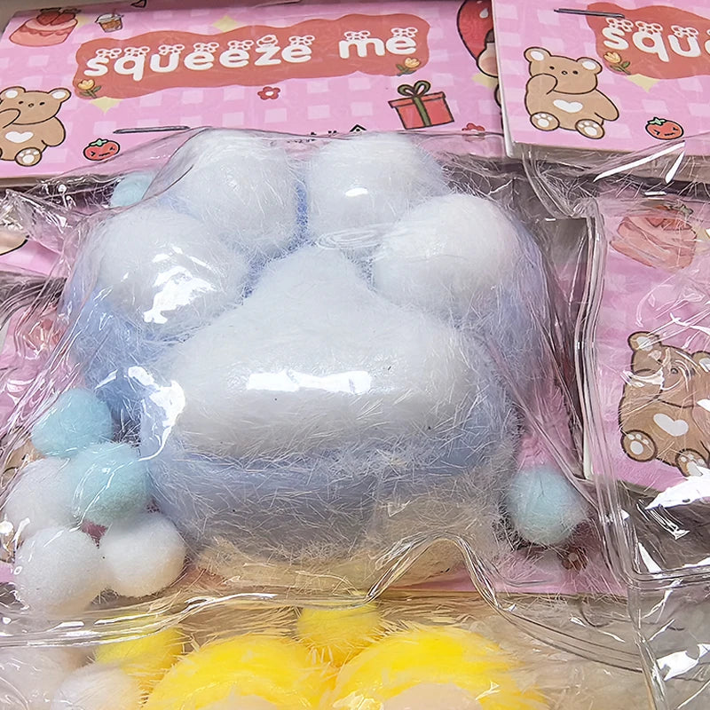 Cute Cat Paw Stress Relief Squishy Toy