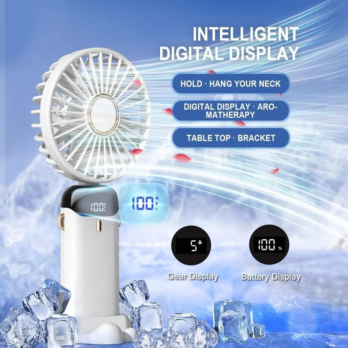 Portables USB-Ladebare Handhelden Ventilator