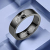Titanium Steel Couple Rings with 'I Love You' Engraving