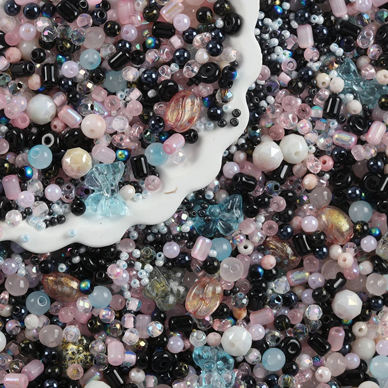 Mixed Glass Beads for DIY Jewelry Making