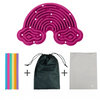 Double-Sided Silicone Fidget Board with 12 Strings