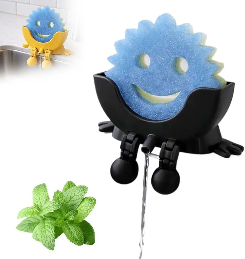 Hanging Sponge Holder with Drainage – Space-Saving Kitchen Sink Organizer