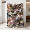 Funny Monkey Print Flannel Blanket – Soft & Cozy Throw