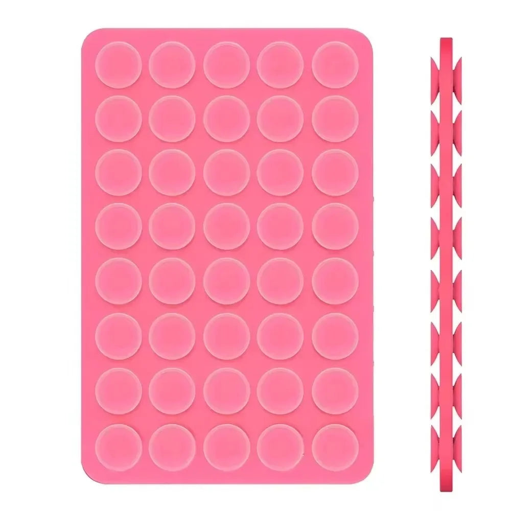 Silicone Suction Cup Phone Grip with Double-Sided Adhesive