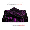 Gothic Triple Moon Starry Duvet Cover Set – Purple Botanical Mandala Bedding