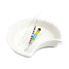 A set of stainless steel beading needles with colorful beads for jewelry making
