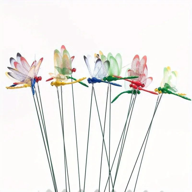 Colorful 3D Dragonfly Garden Decorations