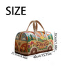 Vintage Van Print Quilted Duffle Bag