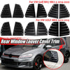 Black rear window louver cover trim for VW Golf MK6, 7, and 7.5 models.