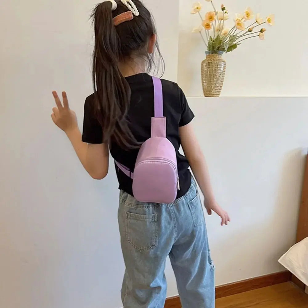 Kids' Crossbody Chest Bag – Lightweight Nylon Pouch for Daily Adventures