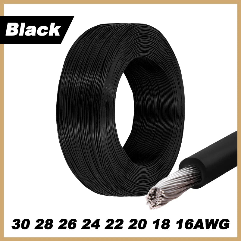 12-Color Tinned Copper Hookup Wire for DIY Projects