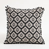 Boho Leaf-Print Tassel Throw Pillow Cover