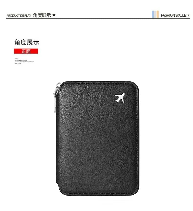 RFID Blocking Travel Passport Holder and Document Organizer