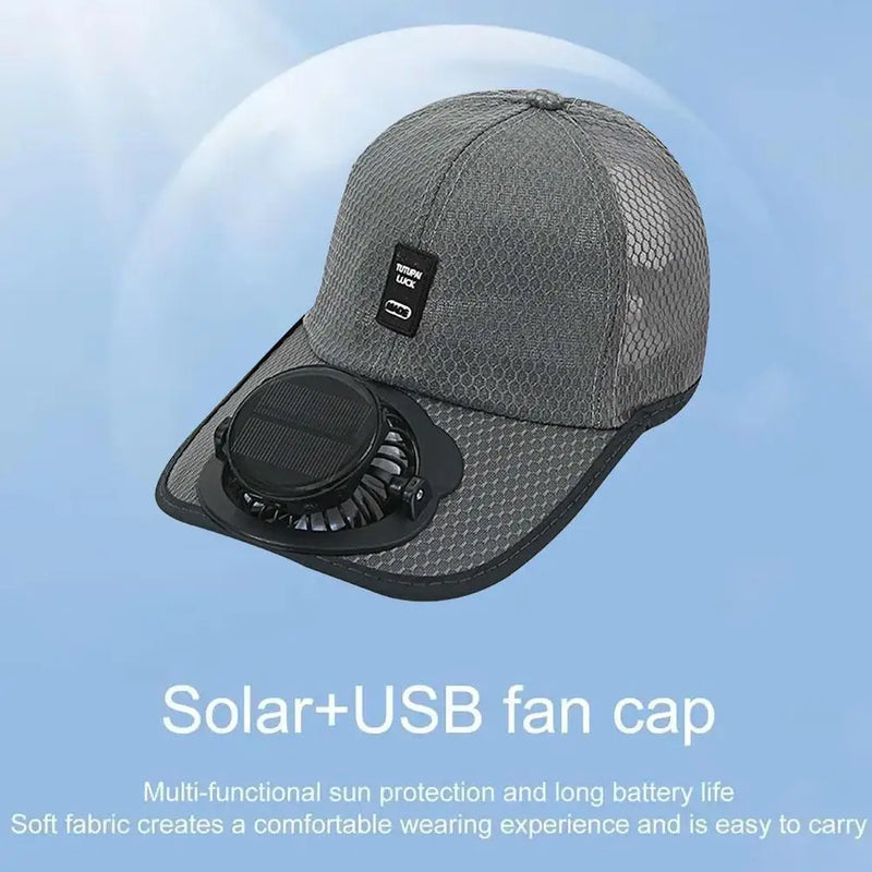 Gorra con Ventilador Solar
