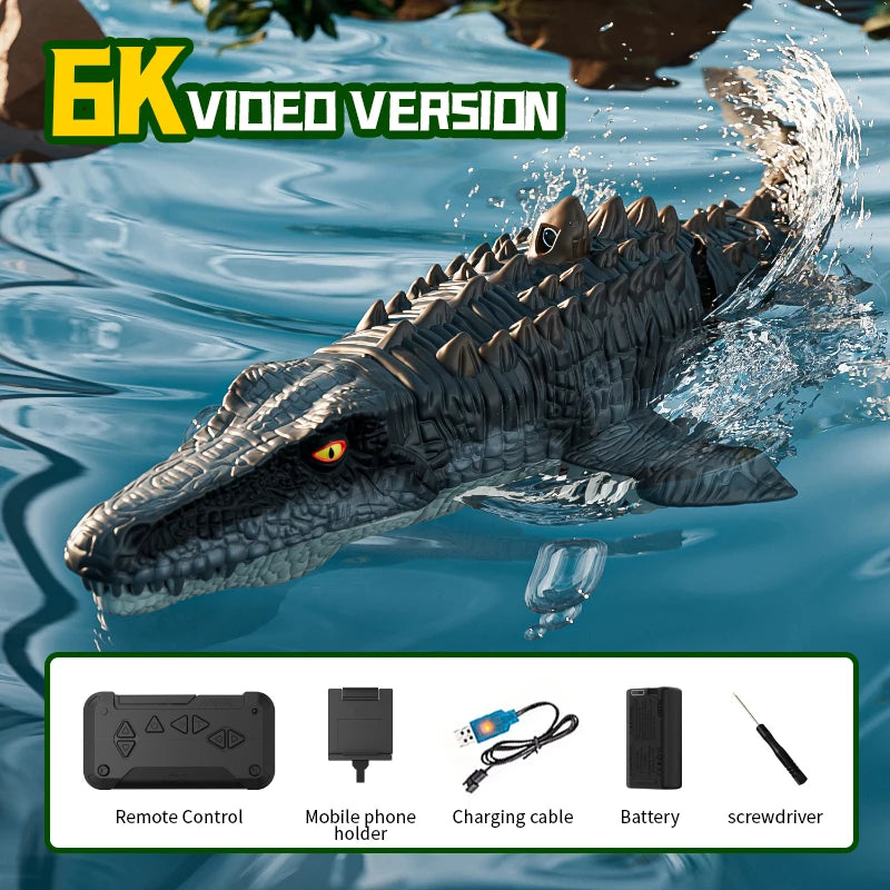 Remote-Controlled Dinosaur Water Spray Boat