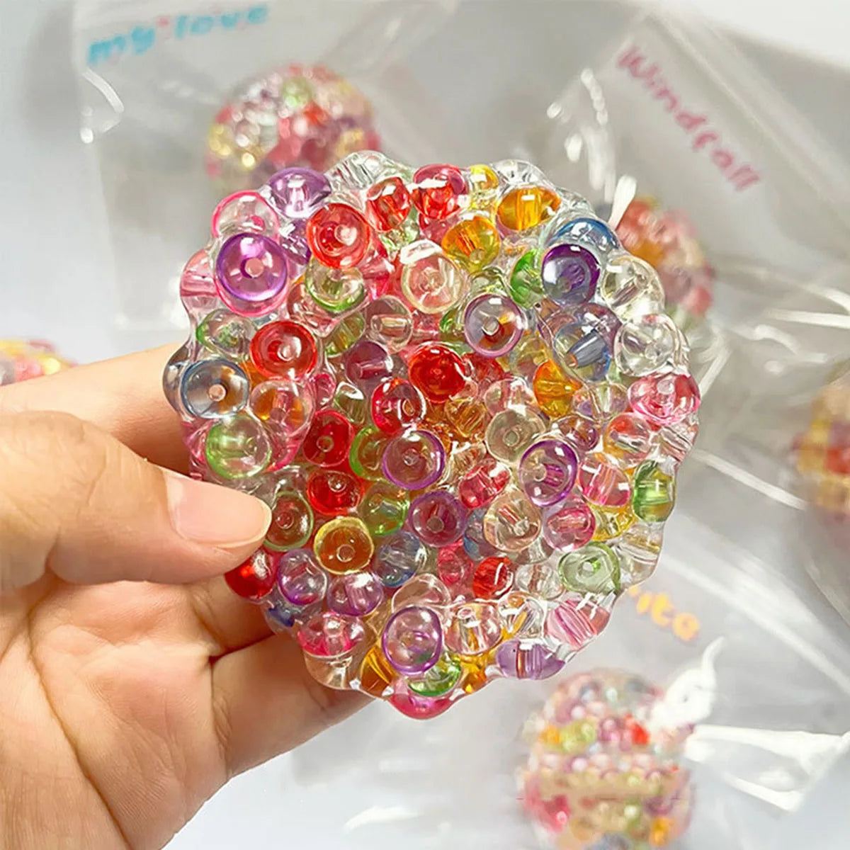 Silicone Stress Relief Squishy Beads