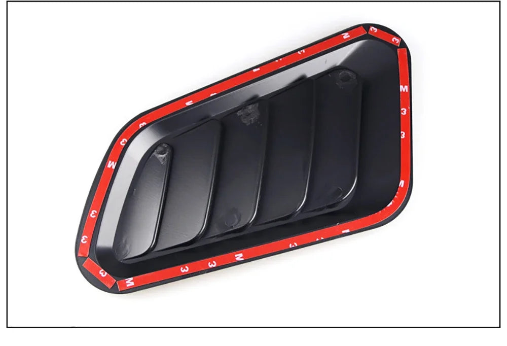 Carbon Fiber Style Car Hood Scoop Vent Covers (Pair)