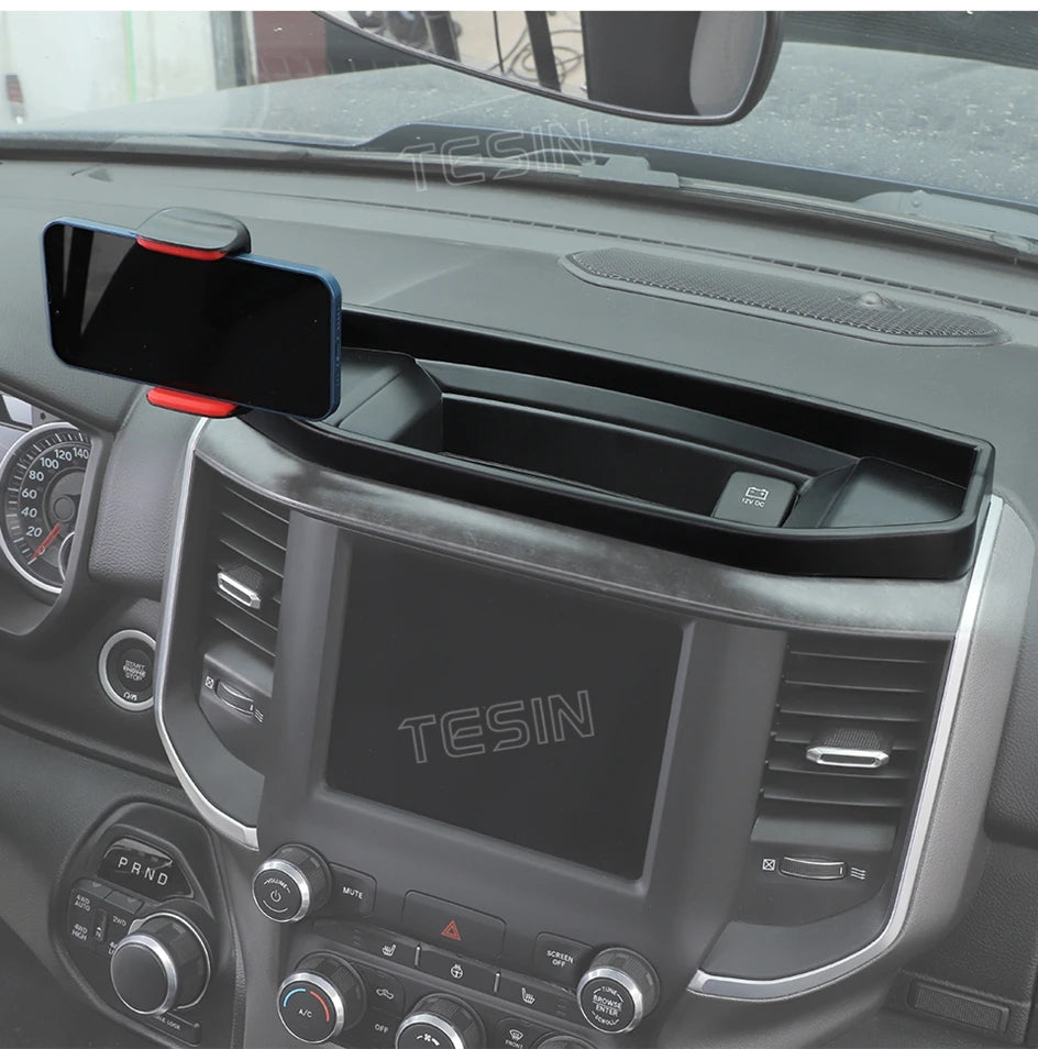 Center Console Organizer with Phone Holder for Dodge RAM 1500 (2012–2017)