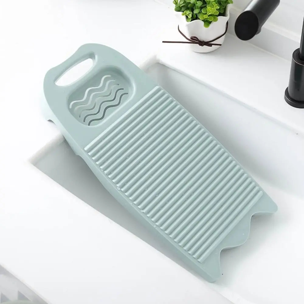 Durable Plastic Washboard with Integrated Soap Trough