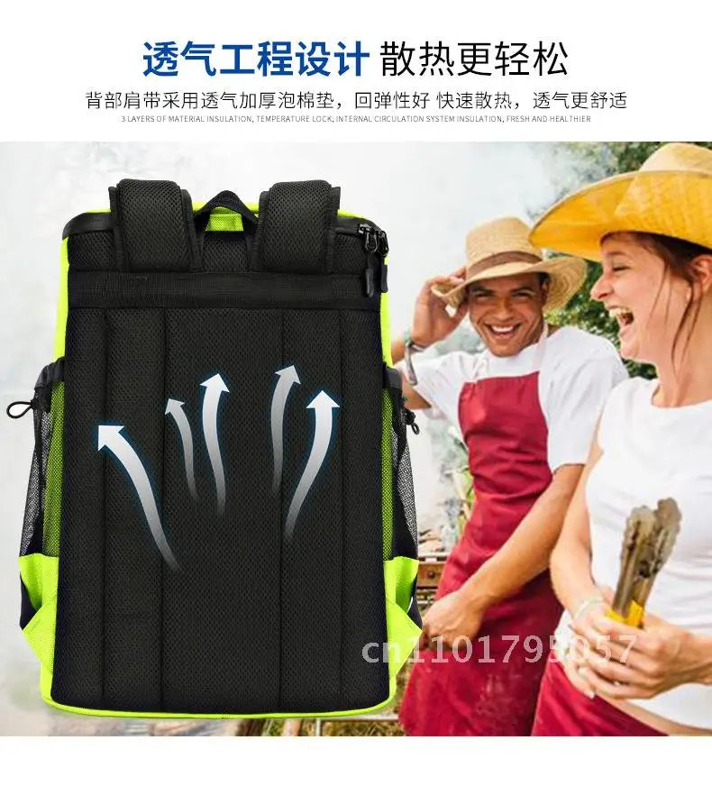 33L Insulated Cooler Backpack for Beach, Travel & Picnic
