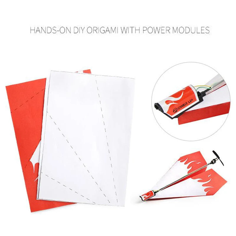 Kit de Avión de Papel Motorizado DIY
