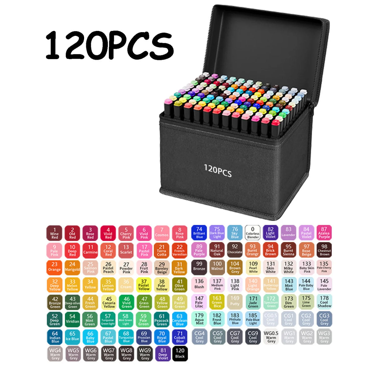 Professional Dual-Tip Art Markers Set for Drawing & Illustration