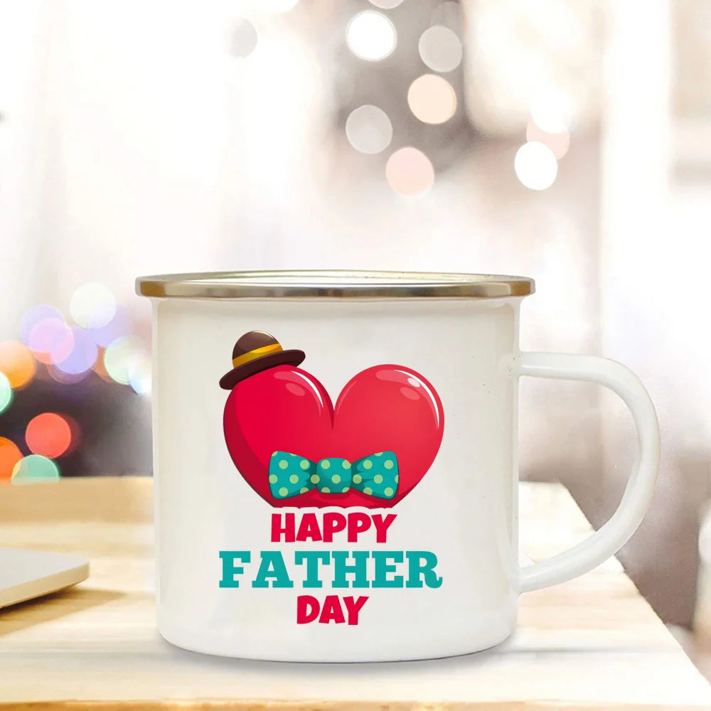 Tasses en émail pour cadeaux de la fête des Pères