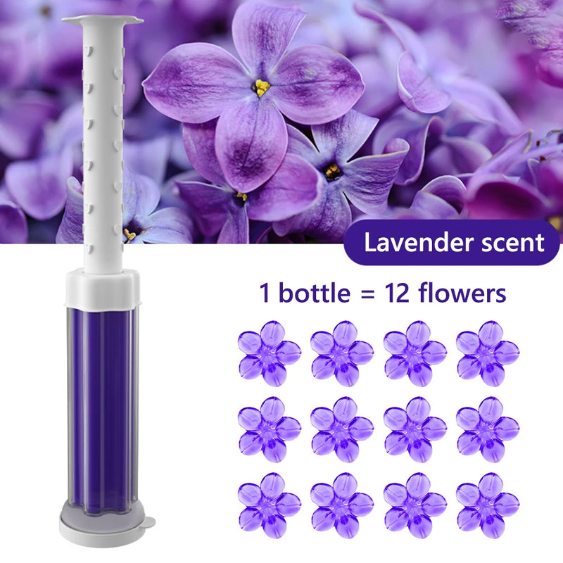 Floral Gel Toilet Freshener Tablets – Long-Lasting Deodorizer (6 Scents)